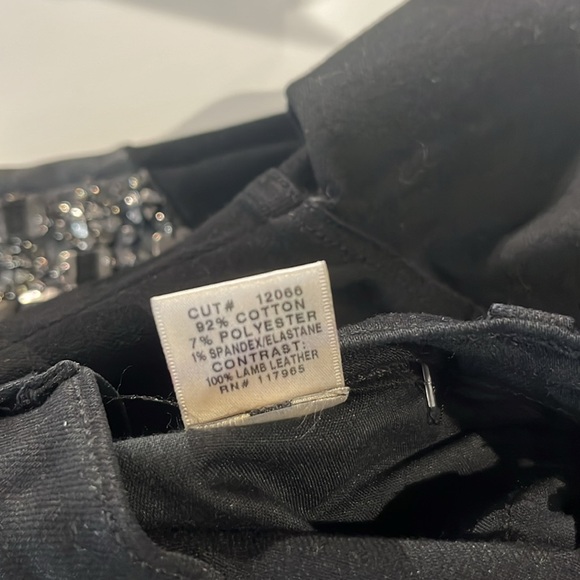 J Brand Dusk Knee-Embellished Leather-Paneled Mid-Rise Skinny Jeans - Picture 14 of 14